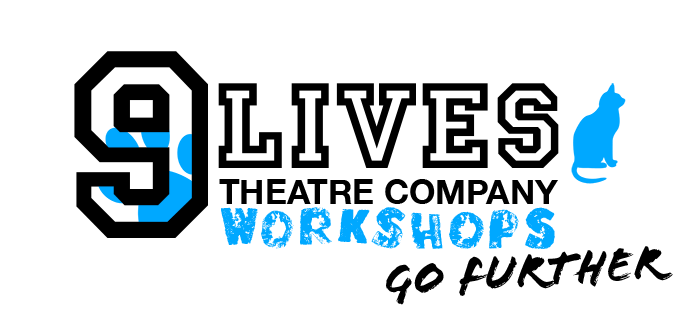 The Nine Lives Theatre Company's Workshops logo, go further.